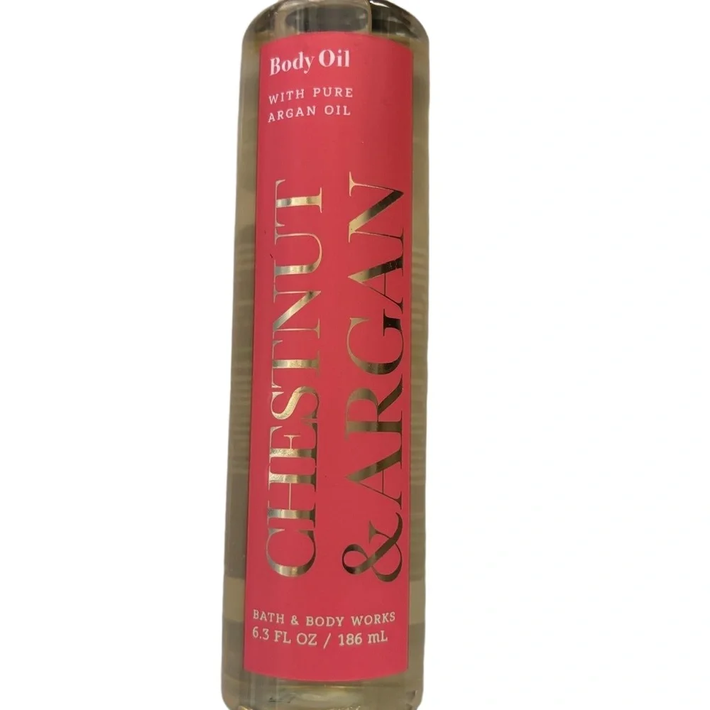 Bath & Body Works Body Oil Chestnut Argan 6.3 FL OZ Hydrating Pure Argan Oil - Picture 8 of 8